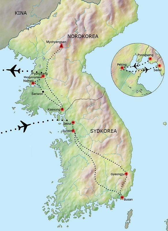 Karta Sydkorea | Karta