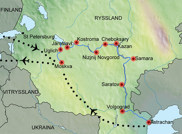 volgograd karta resor, kryssning Moskva Astrachan, Volga, Volgograd, Rysslandsresa volgograd karta